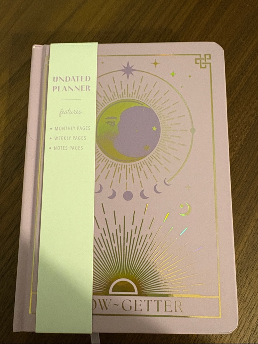 Spritz Light Pink Planner with Gold Accent